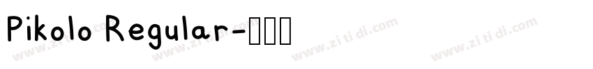 Pikolo Regular字体转换